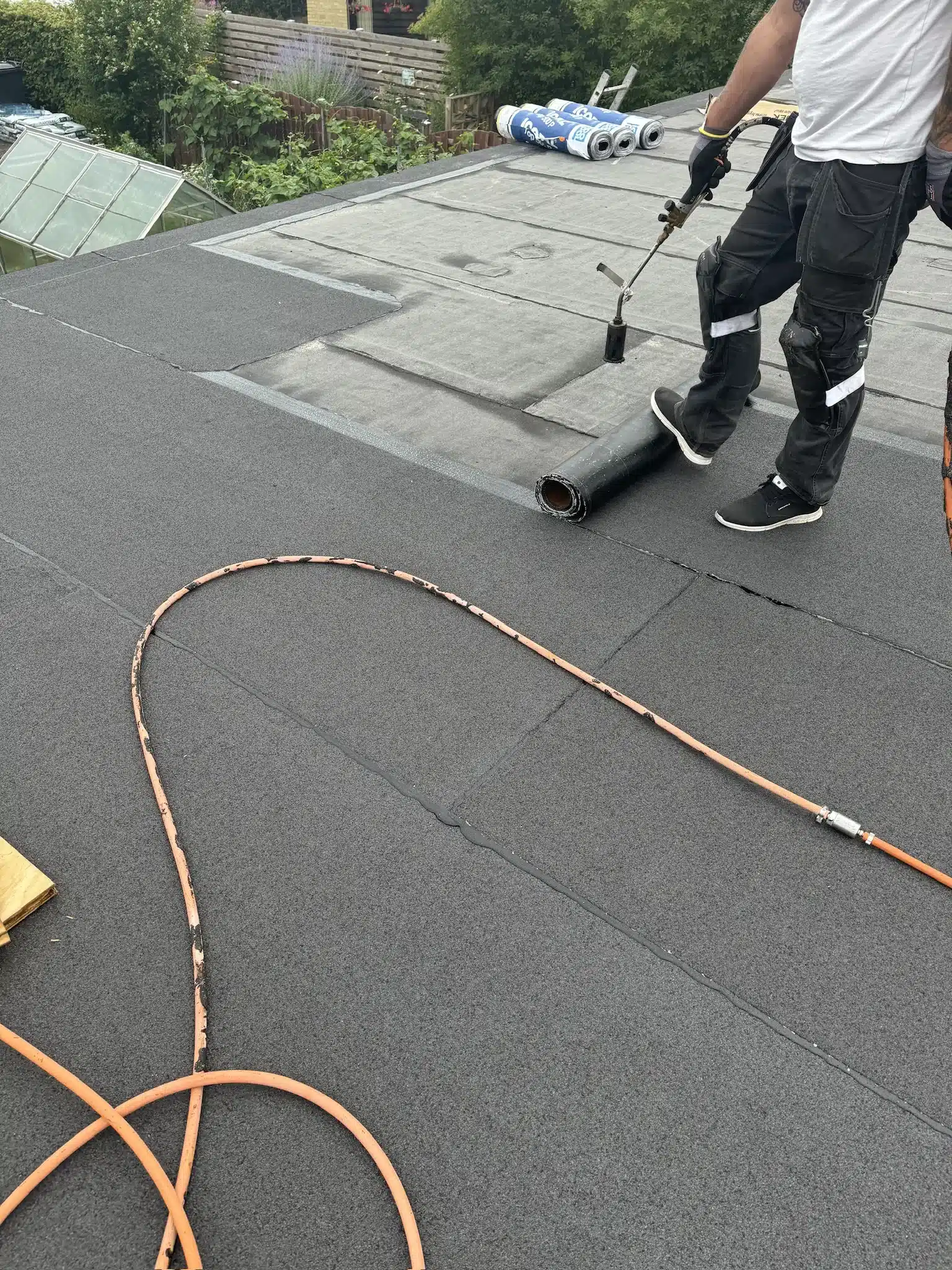 Tage med tagpap i København