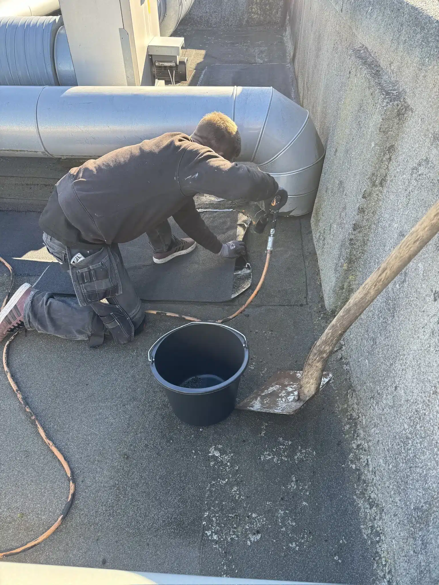 Tage med tagpap i København