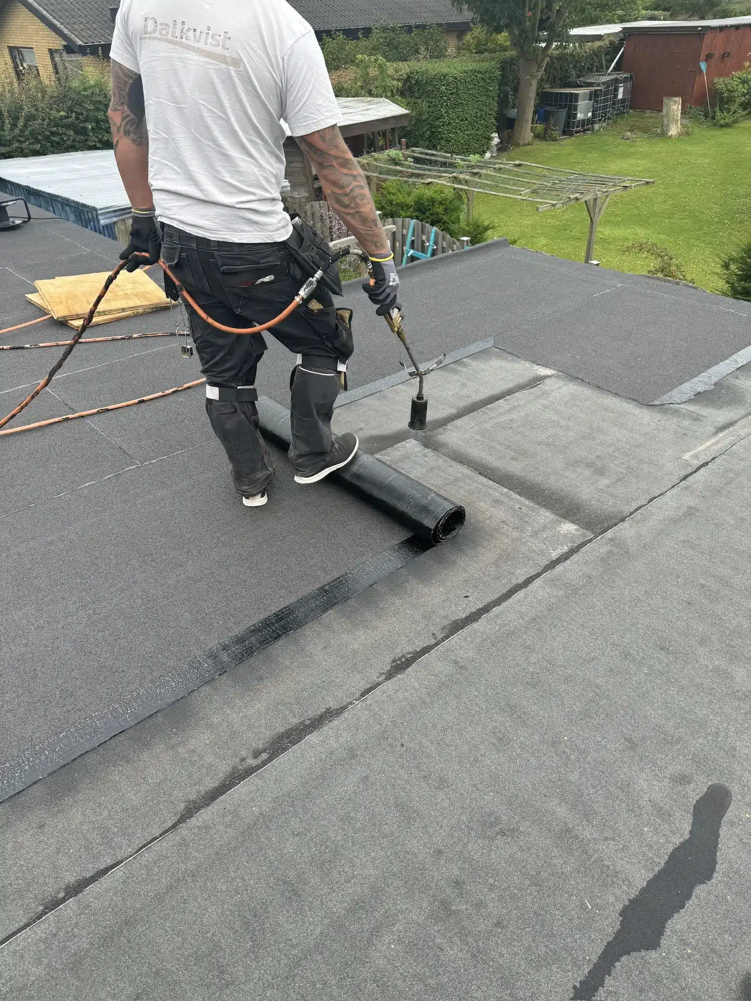 Tage med tagpap i København